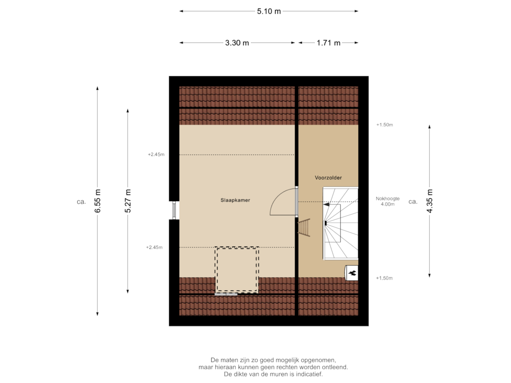 Bekijk plattegrond van 2e Verdieping van Zwaluwstraat 43