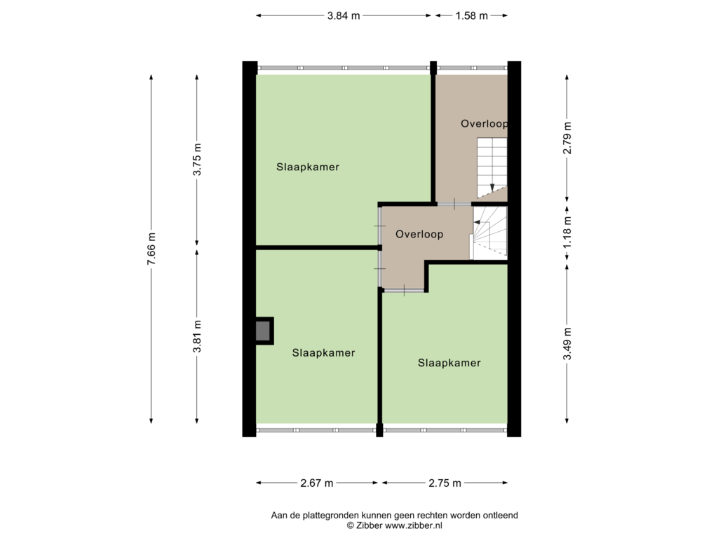 Bekijk plattegrond van Eerste Verdieping van Nieuweweg 85