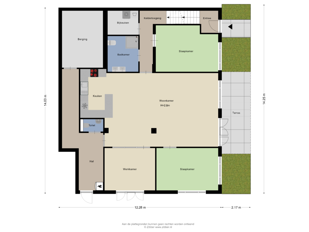 View floorplan of Begane Grond_Tuin of Broederenkerkplein 1