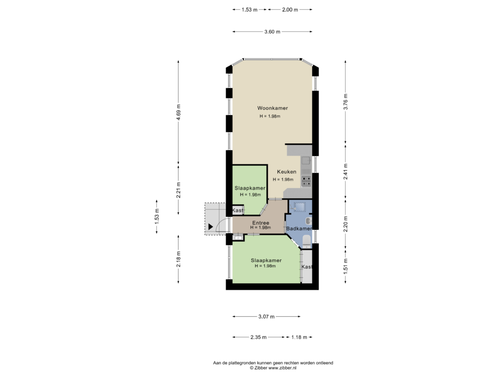 Bekijk plattegrond van Begane grond van De Goede Ree 99