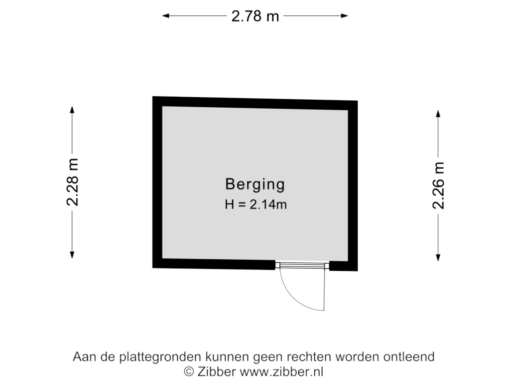 Bekijk plattegrond van Berging van De Goede Ree 99