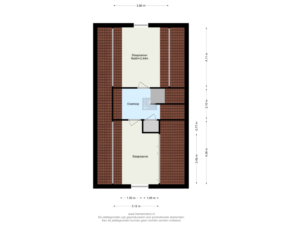 Bekijk plattegrond van Verdieping 2 van Gravinnenlaan 4