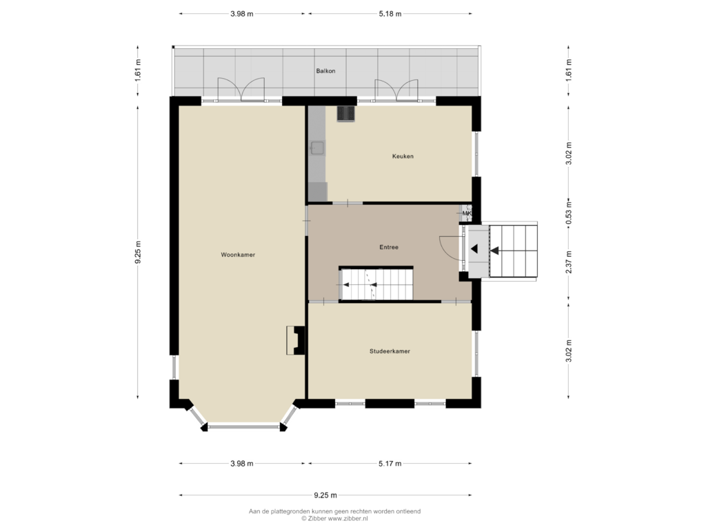 Bekijk plattegrond van Begane Grond van Doeldijk 5