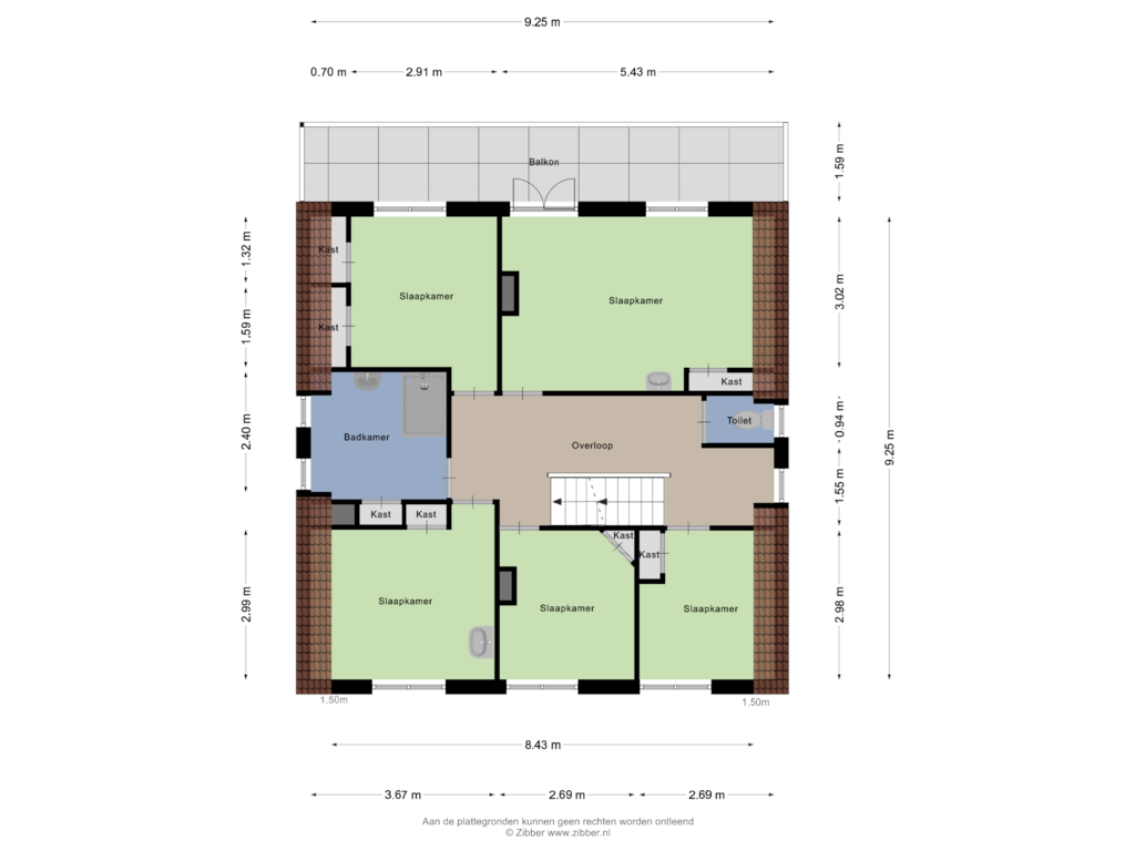 Bekijk plattegrond van Eerste Verdieping van Doeldijk 5