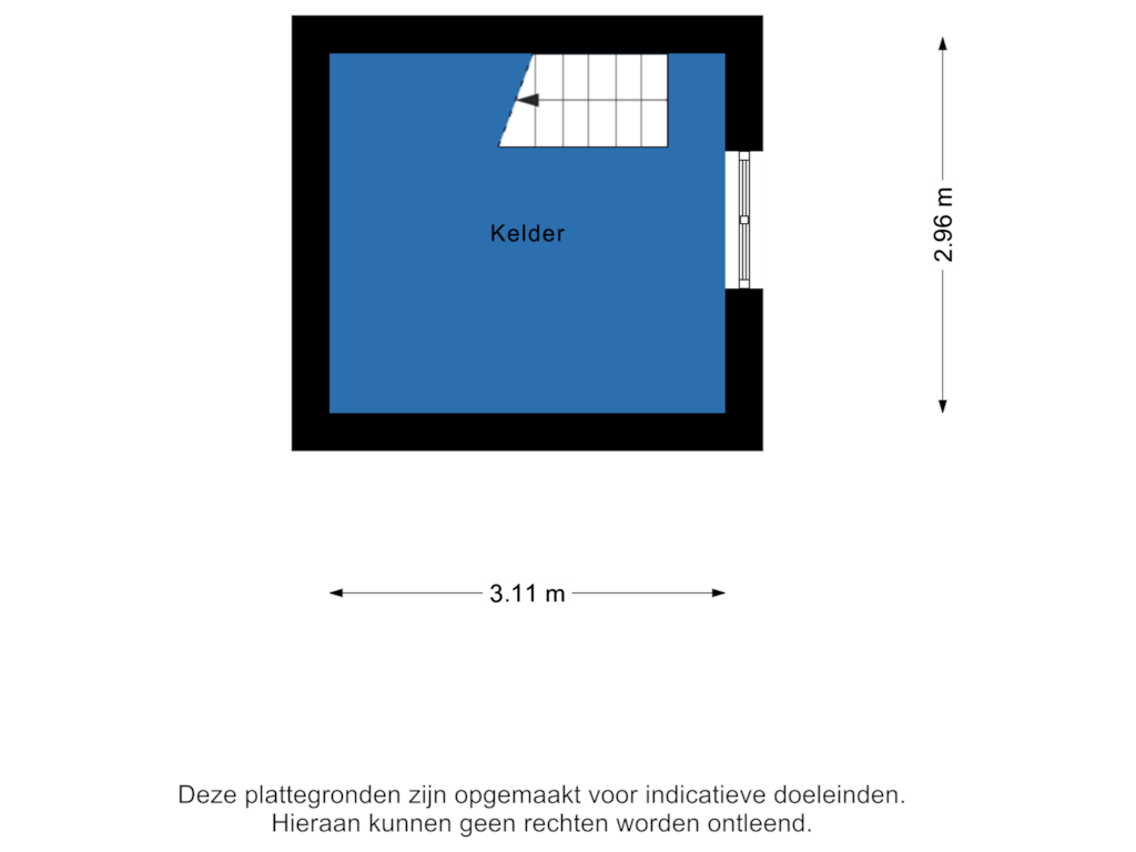 Bekijk plattegrond van Kelder van Oude Binnenweg 15