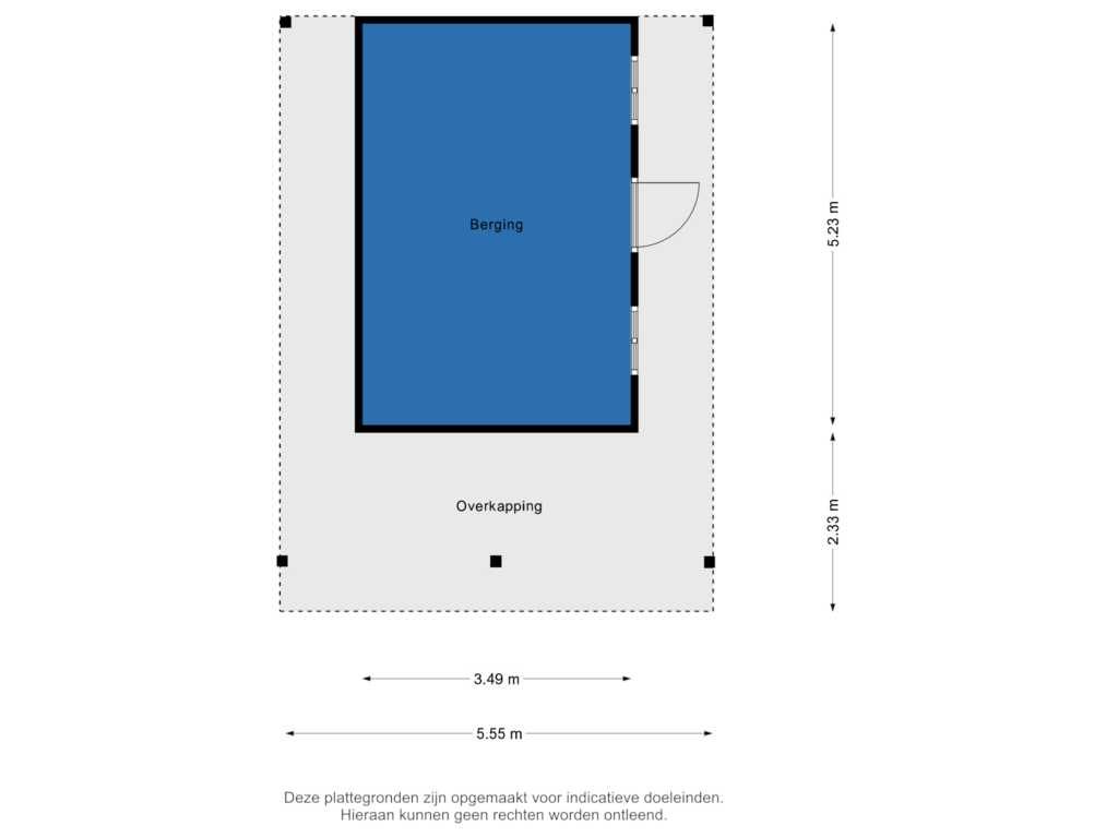 Bekijk plattegrond van Berging van Oude Binnenweg 15