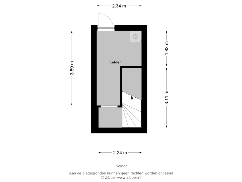 View floorplan of Kelder of Kwietheuvel 82