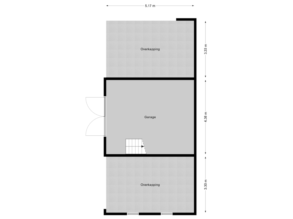 View floorplan of Garage of Herenweg 196-A