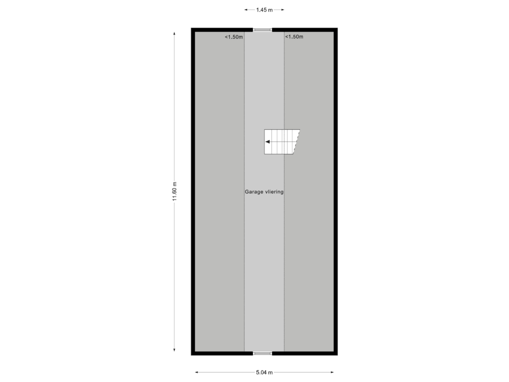 View floorplan of Garage vliering of Herenweg 196-A