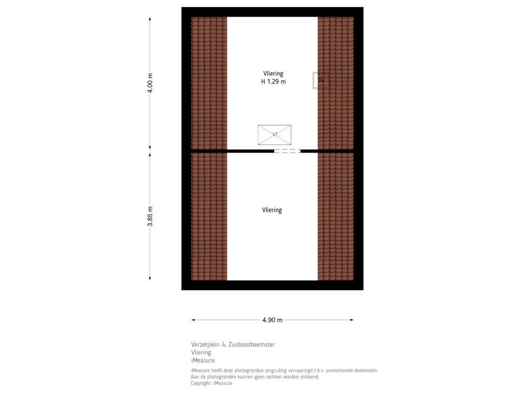 Bekijk plattegrond van Vliering van Verzetplein 4