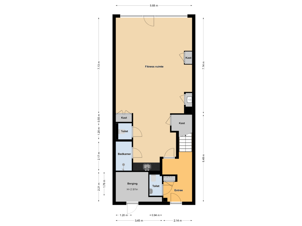 Bekijk plattegrond van Begane grond van Boegspriet 28