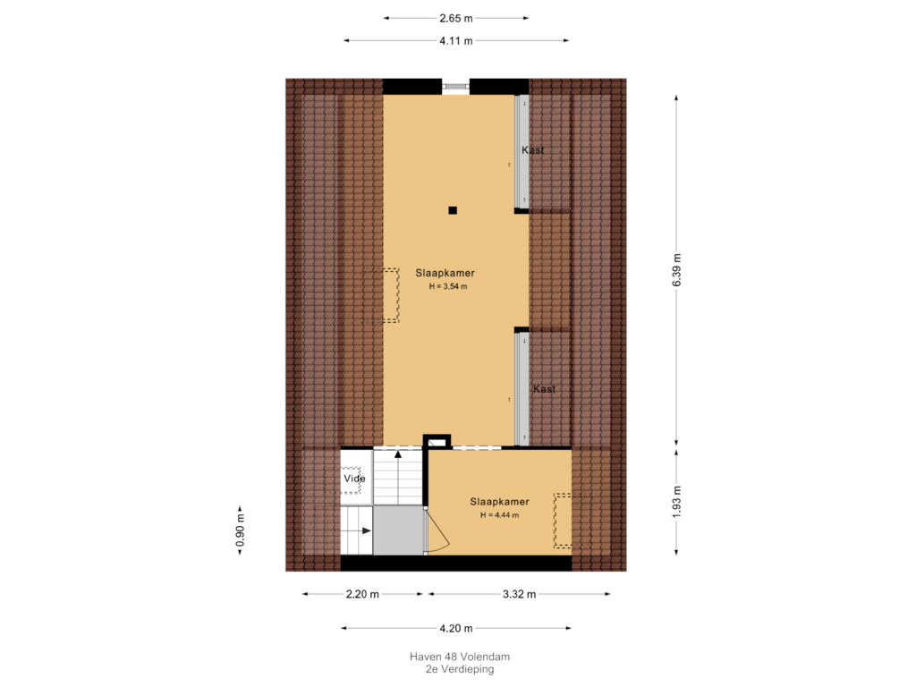 Bekijk plattegrond van 2e Verdieping van Haven 48