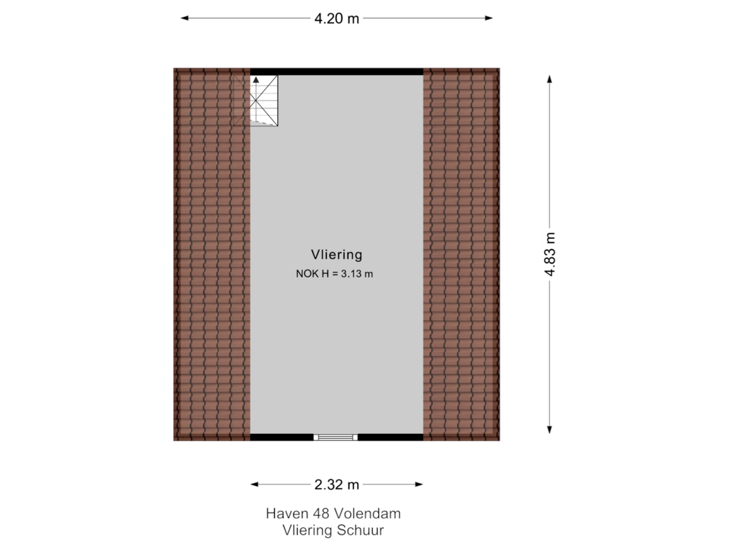 Bekijk plattegrond van Vliering Schuur van Haven 48