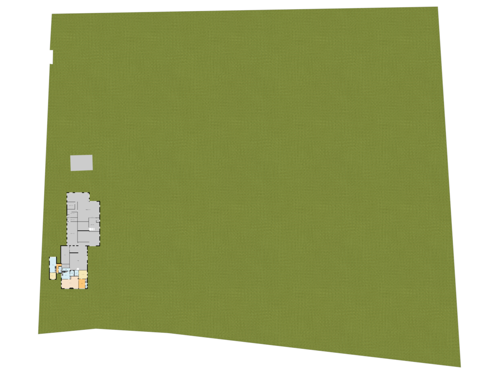 Bekijk plattegrond van Begane grond met tuin van Hoofdweg 112