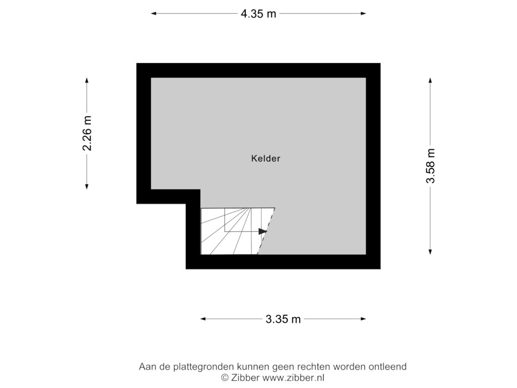 Bekijk plattegrond van Kelder van Wierde 31