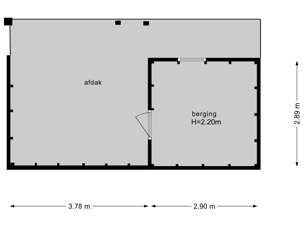 View floorplan of Berging of Groenendaal 17