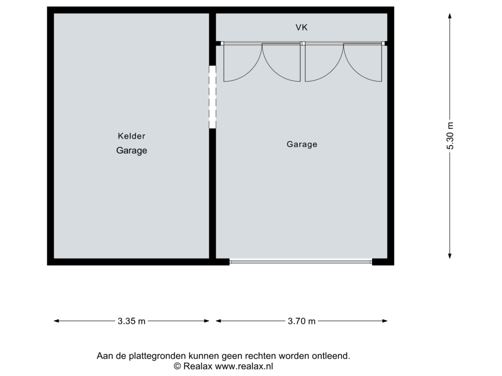 View floorplan of Garage nr 20 of Urnenveldweg 20