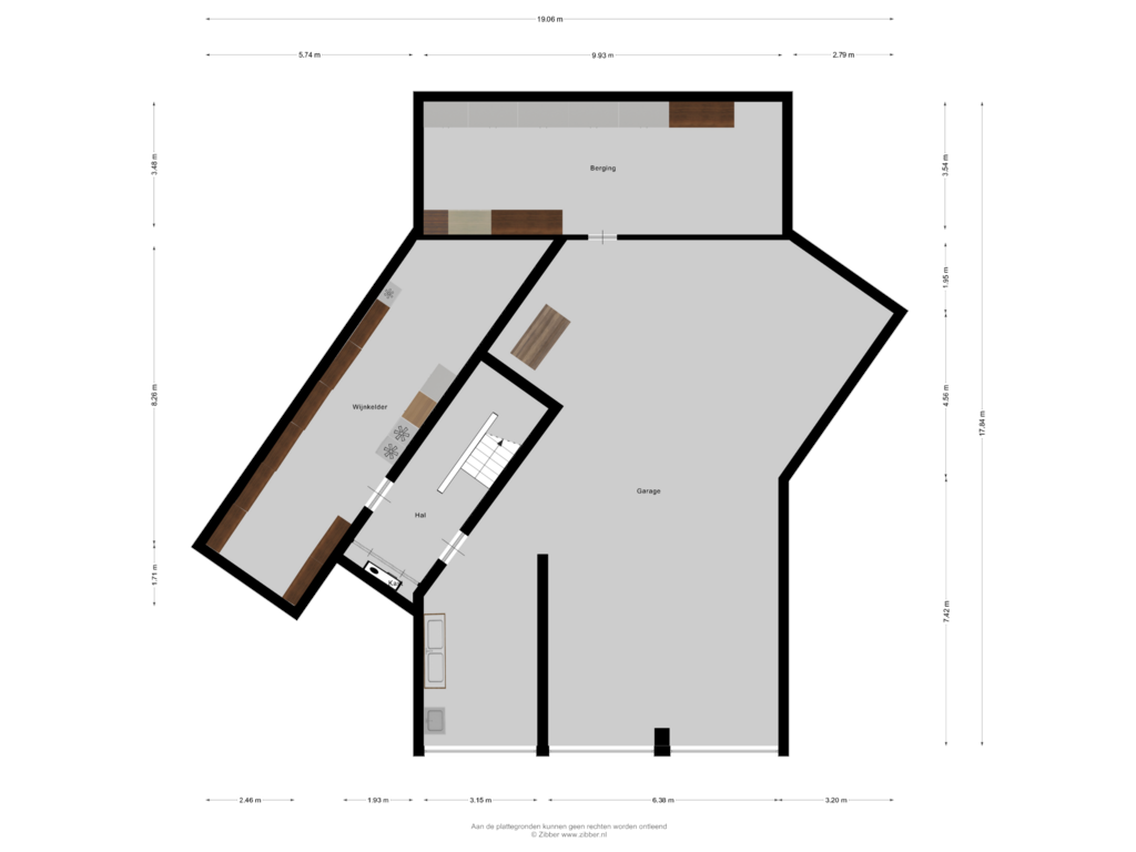 Bekijk plattegrond van Souterrain van Utrechtseweg 9-A