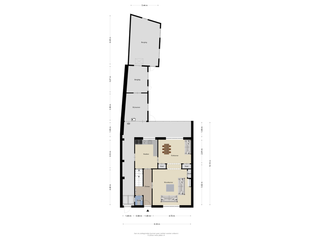 View floorplan of Begane grond of Molenstraat 3