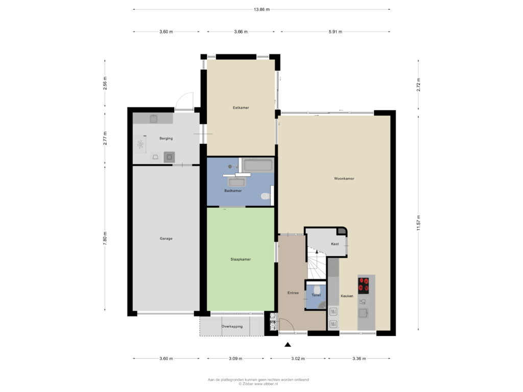 Bekijk plattegrond van Begane grond van Stedewaarts 85