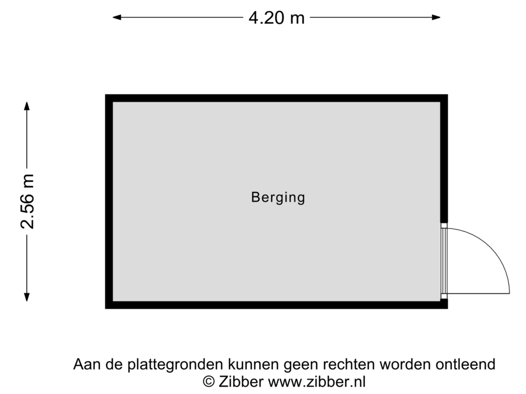 Bekijk plattegrond van Berging van Hofvliet 37