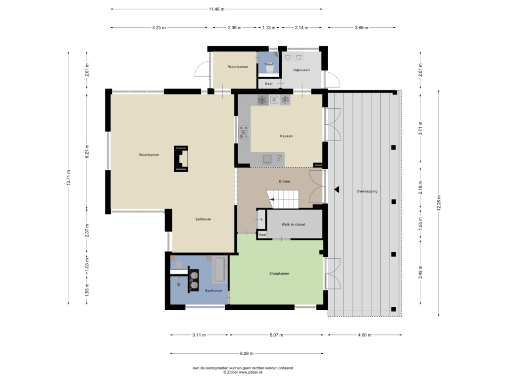 Bekijk plattegrond van Begane grond van Boschmansweg 15