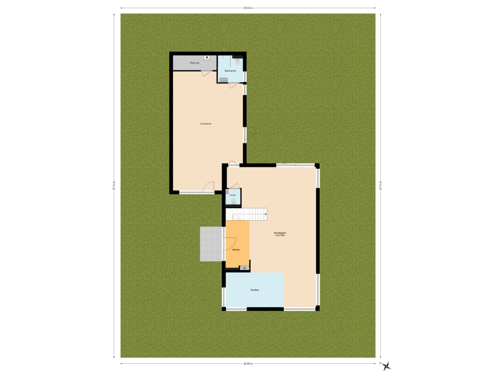 Bekijk plattegrond van Situatie van Wederiklaan 99