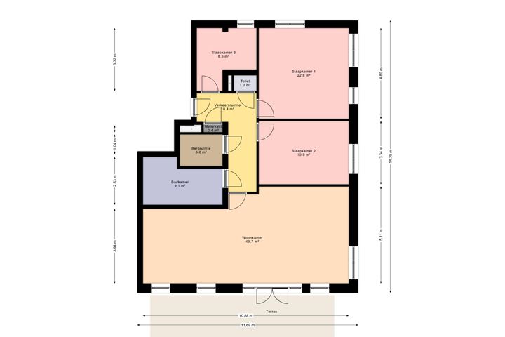 Bekijk foto 6 van Top-etage appartement Mozart Wonen (Bouwnr. 29)