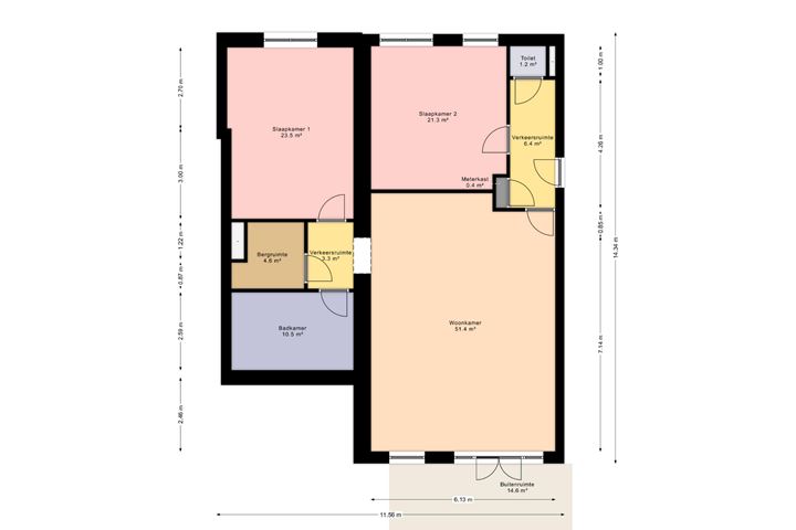 Bekijk foto 6 van Tussenappartement Mozart Wonen (Bouwnr. 35)