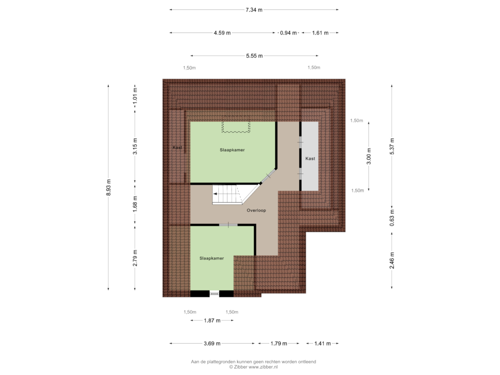 View floorplan of Tweede Verdieping of van Scheltingalaan 22