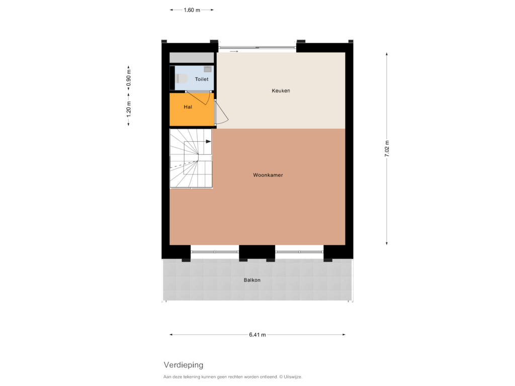 View floorplan of Verdieping of Type E, Hemrikkwartier (Bouwnr. 22)