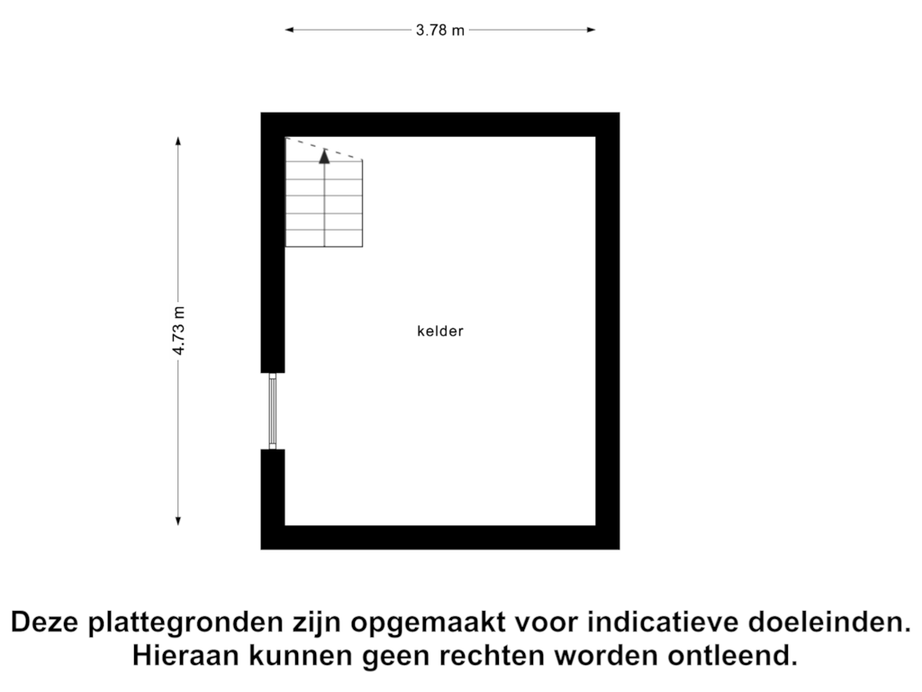 Bekijk plattegrond van Kelder van Koningin Emmaweg 30