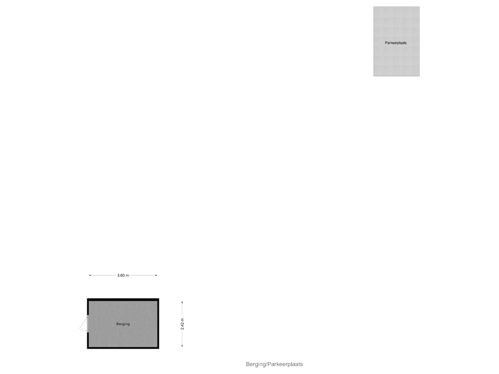 View floorplan of Berging/Parkeerplaats of Christofoor 12