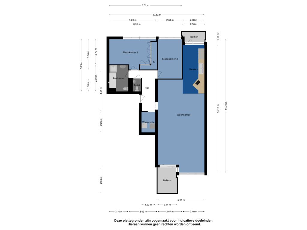 Bekijk plattegrond van Appartement van Oostmaaslaan 388