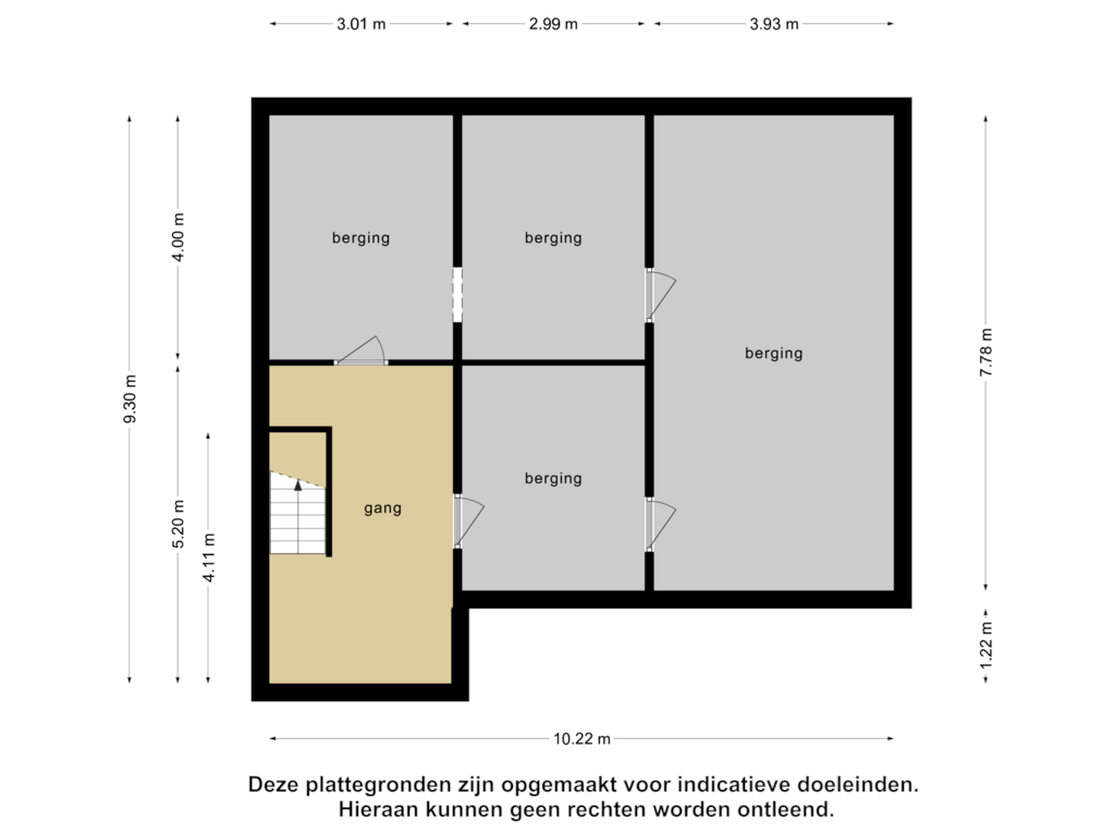 Bekijk plattegrond van Kelder van Vlodropperweg 62