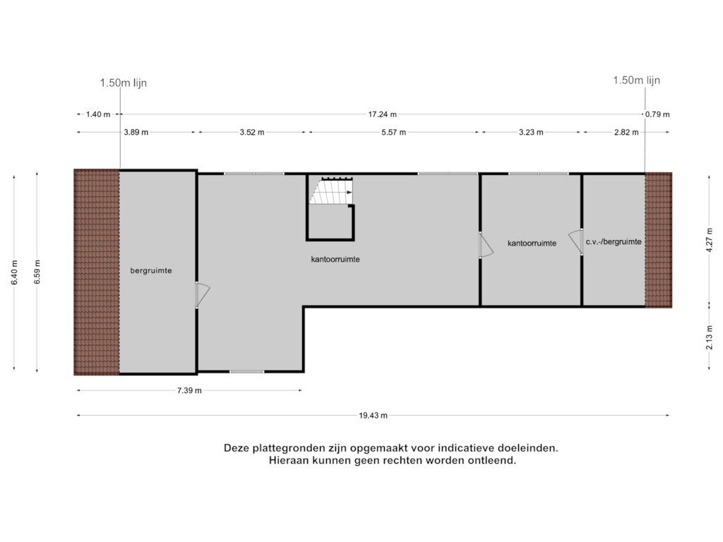 Bekijk plattegrond van Garagezolder van Vlodropperweg 62