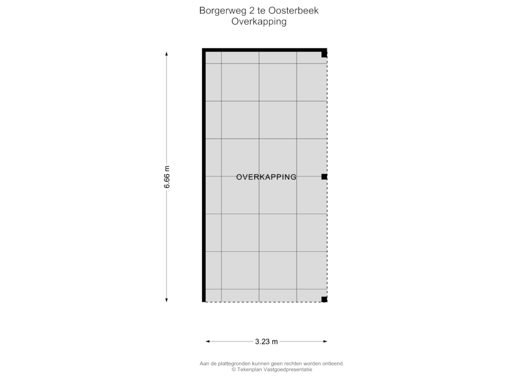 Bekijk plattegrond van Overkapping van Borgerweg 2