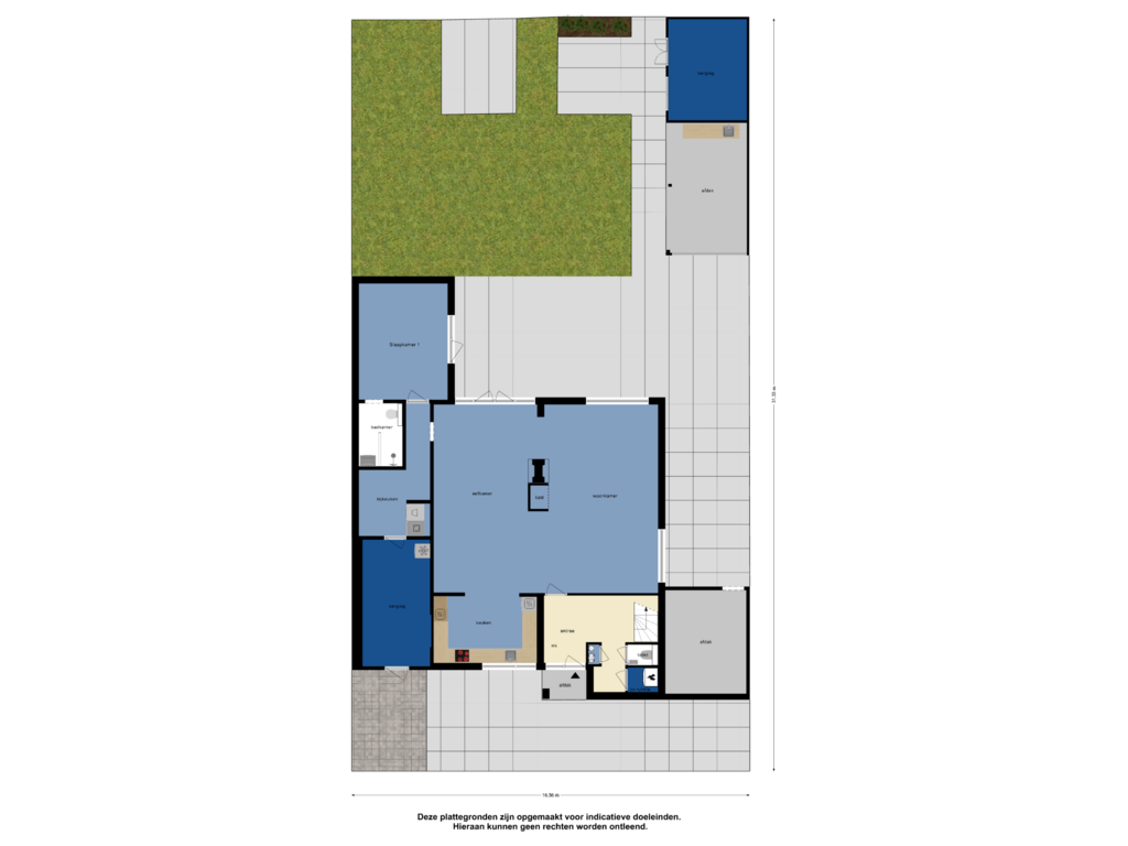 View floorplan of Begane Grond Tuin of Sweelinckstraat 18