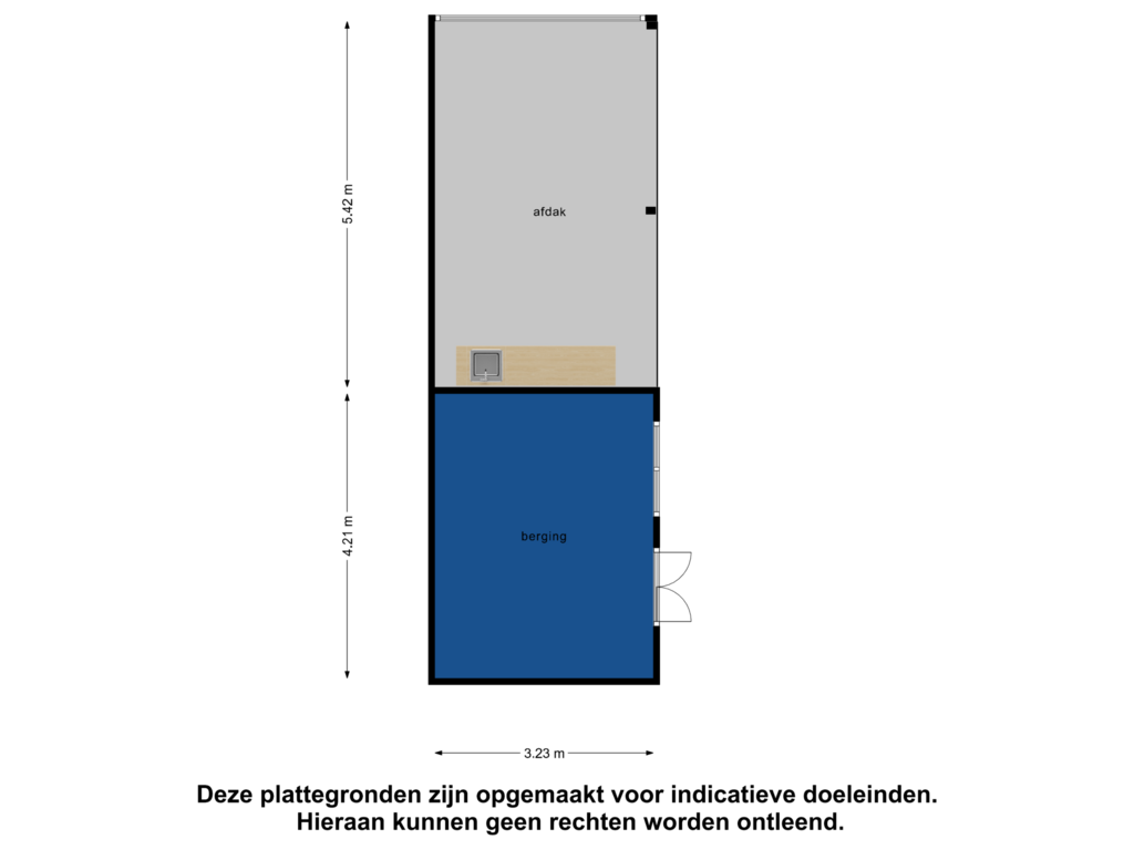 View floorplan of Berging of Sweelinckstraat 18