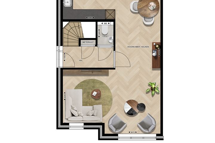 Bekijk foto 7 van Type C4 Halfvrijstaande woningen (Bouwnr. 18)