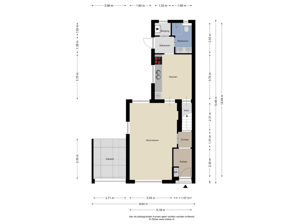 View floorplan of Begane Grond of Fabriekstraat 8