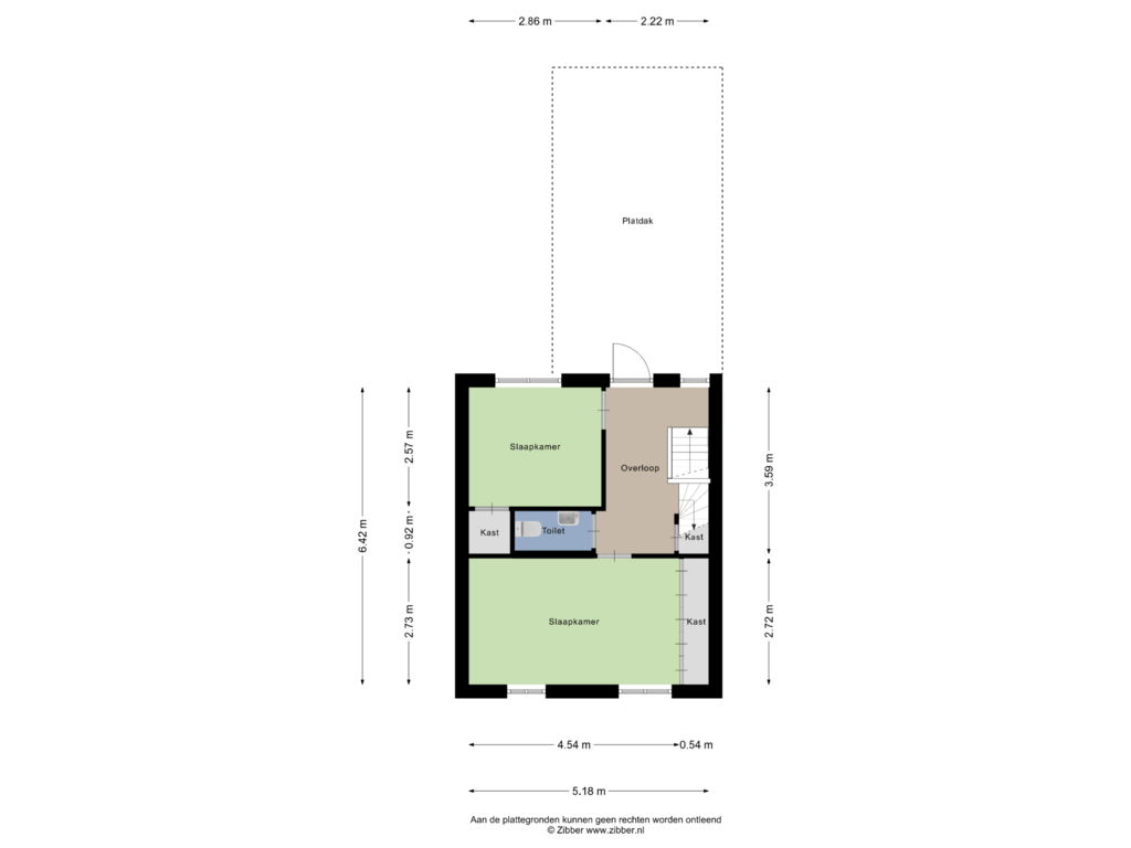 View floorplan of Eerste Verdieping of Fabriekstraat 8