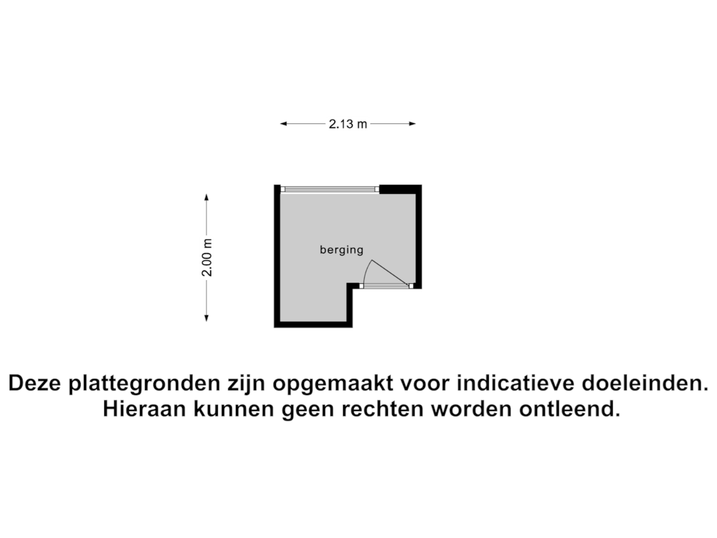 View floorplan of Berging of Jekerstraat 166