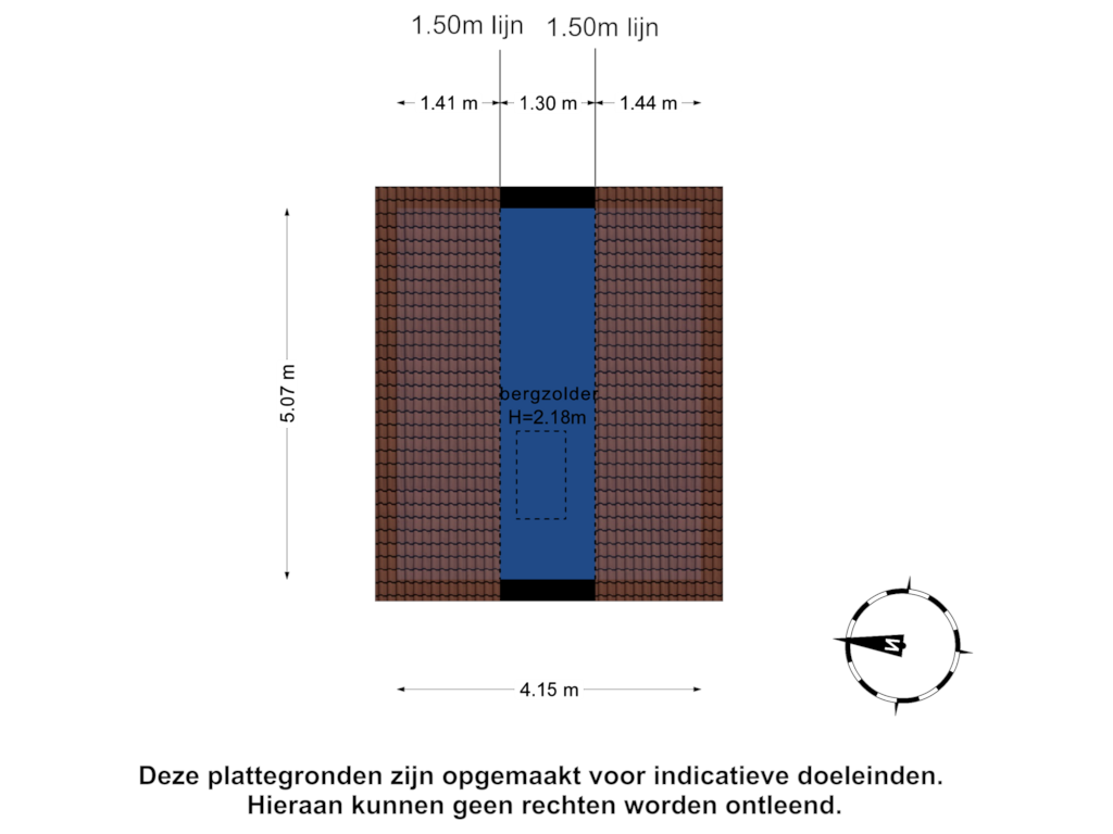 View floorplan of 2e verdieping of Broekermeerdijk 23-A