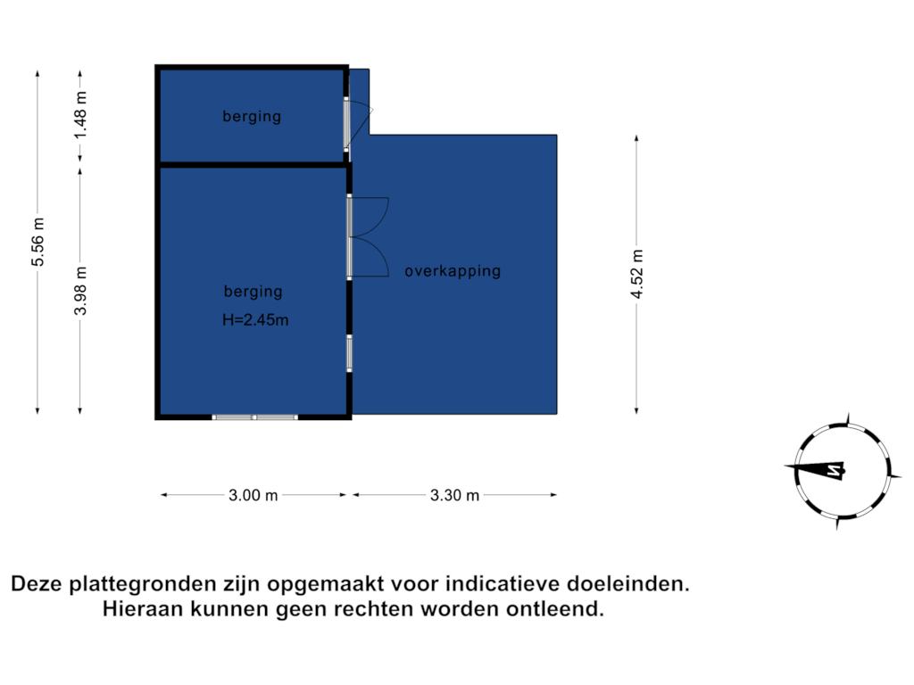 View floorplan of Berging of Broekermeerdijk 23-A