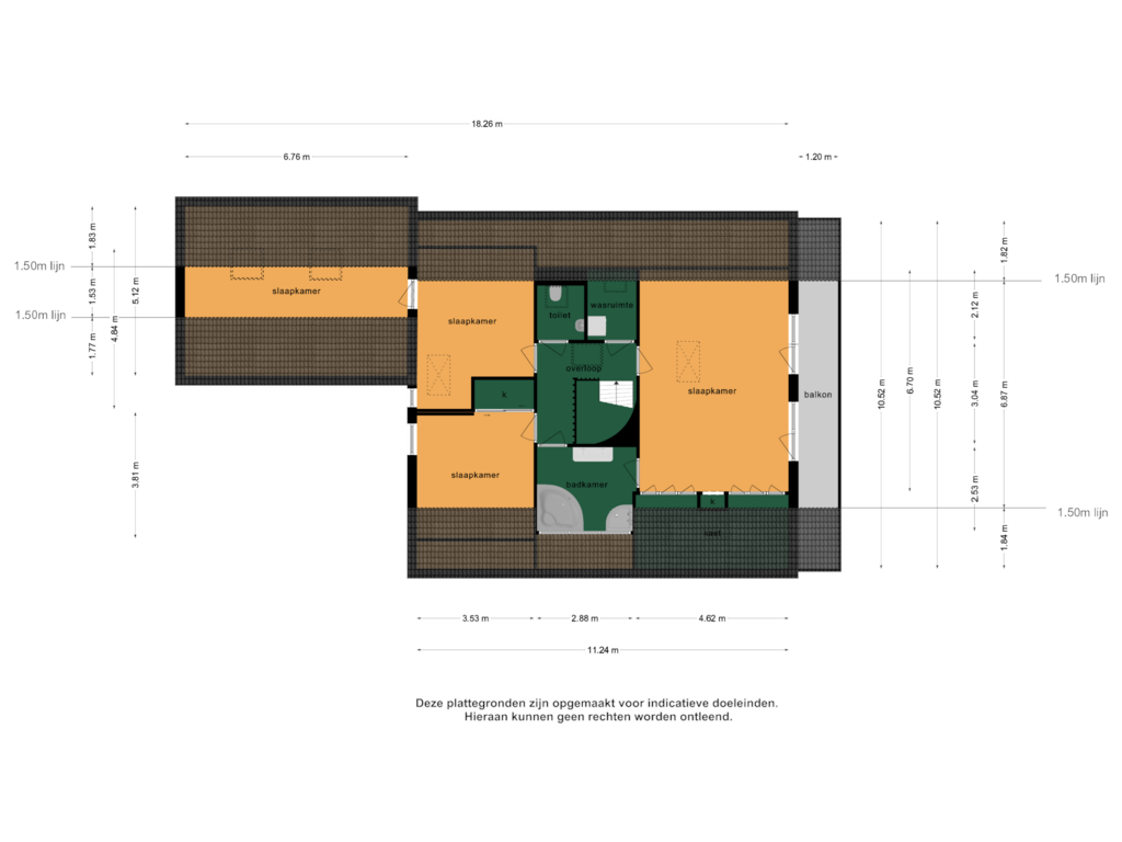 Bekijk plattegrond van 1e verdieping van Lijster 24