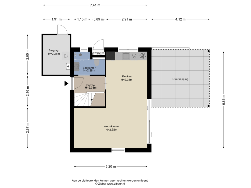 View floorplan of Begane grond of Noordzeepark-Doggersbank 15