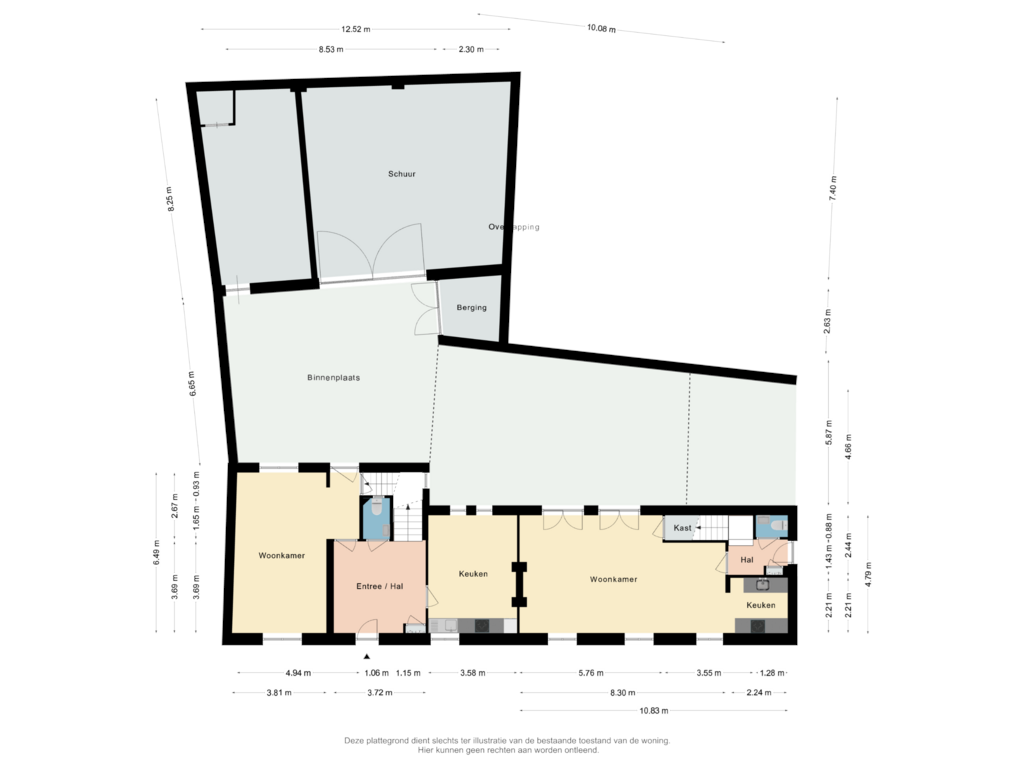 Bekijk plattegrond van Begane Grond van Aan de Kerk 1