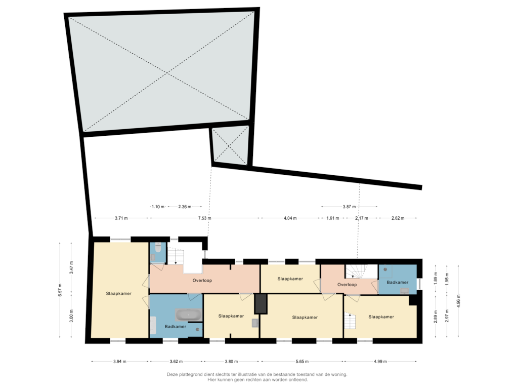 Bekijk plattegrond van Verdieping van Aan de Kerk 1