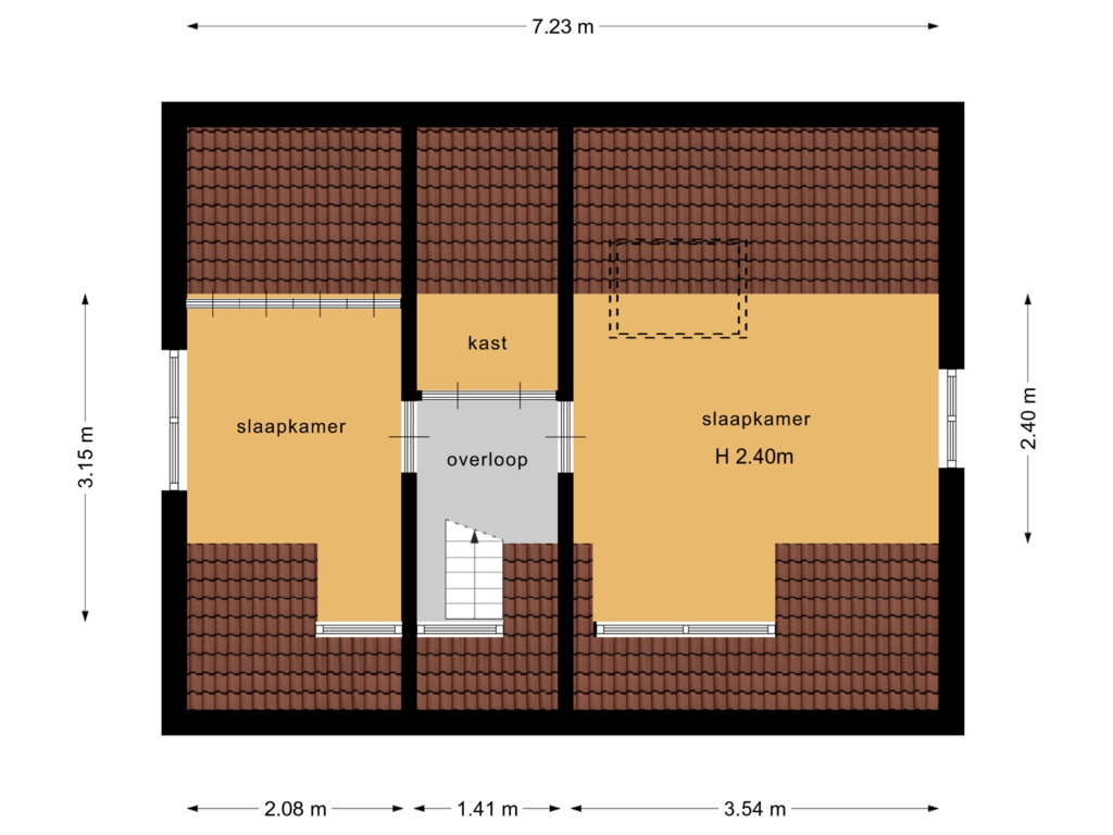 Bekijk plattegrond van 1e verdieping van Oud-Loosdrechtsedijk 276